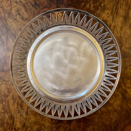 Vintage Ikora Art Deco Silver Plated Plate