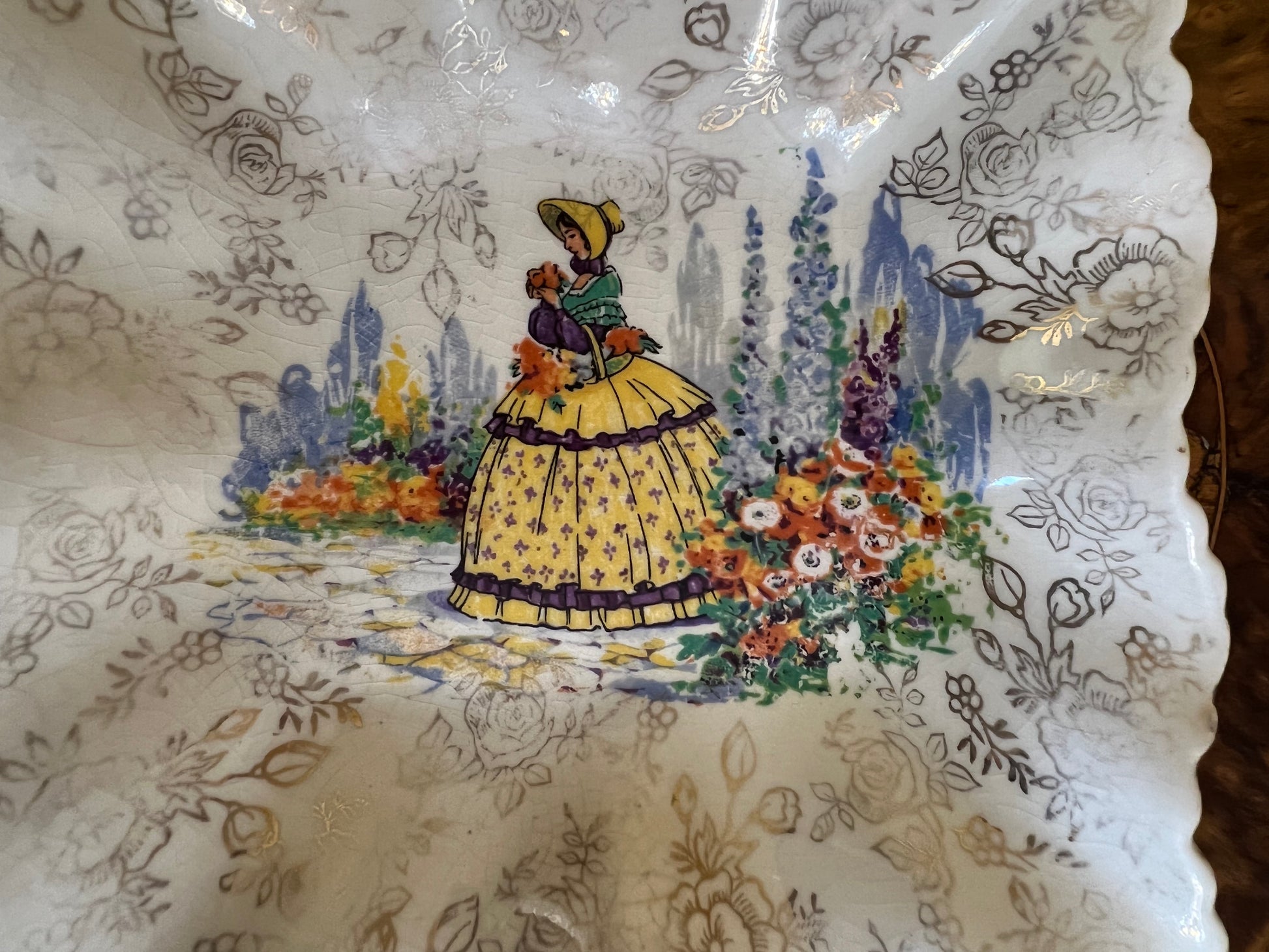 Vintage James Kent Crinoline Lady Bowl