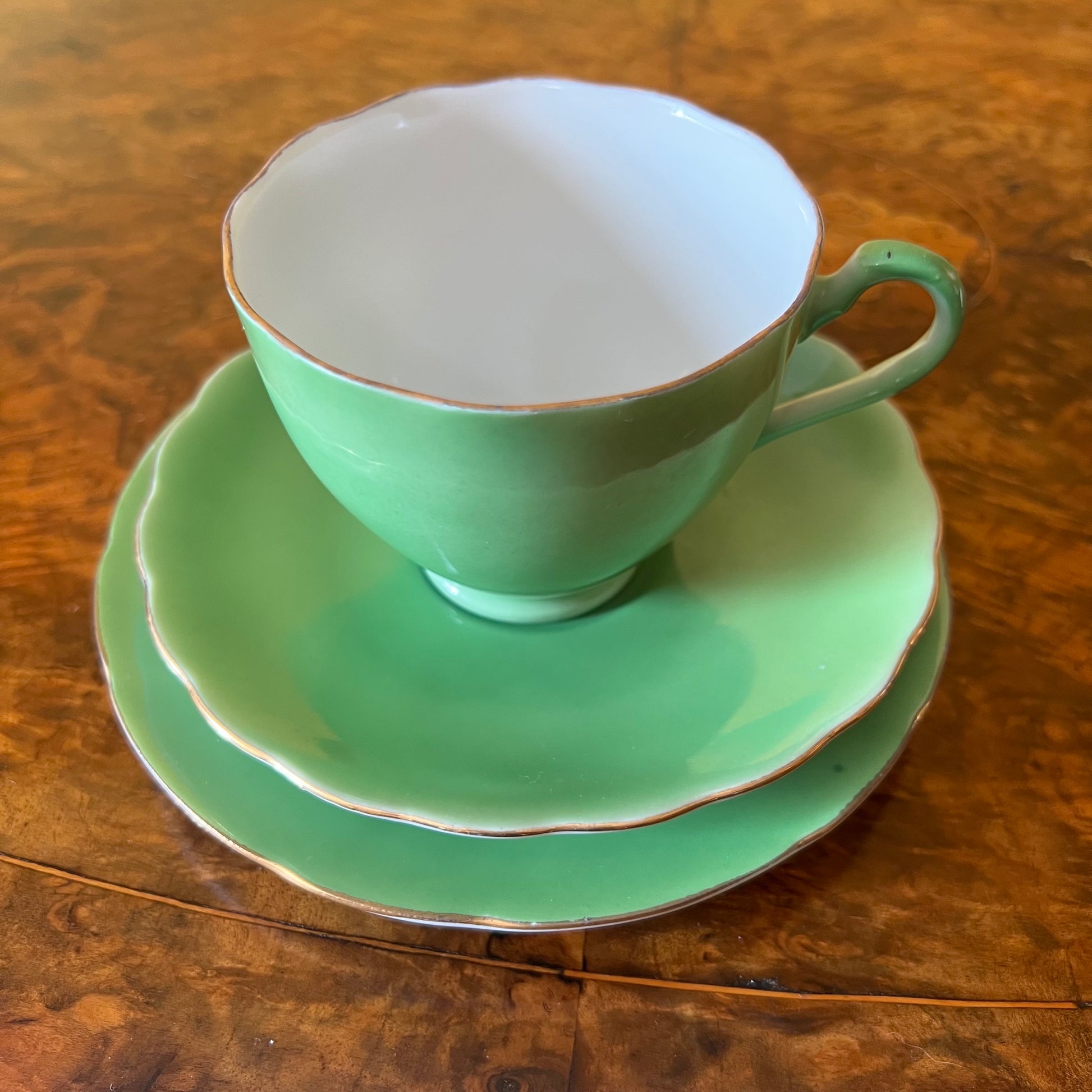 Vintage Japanese Green Tea Cup Trio 
