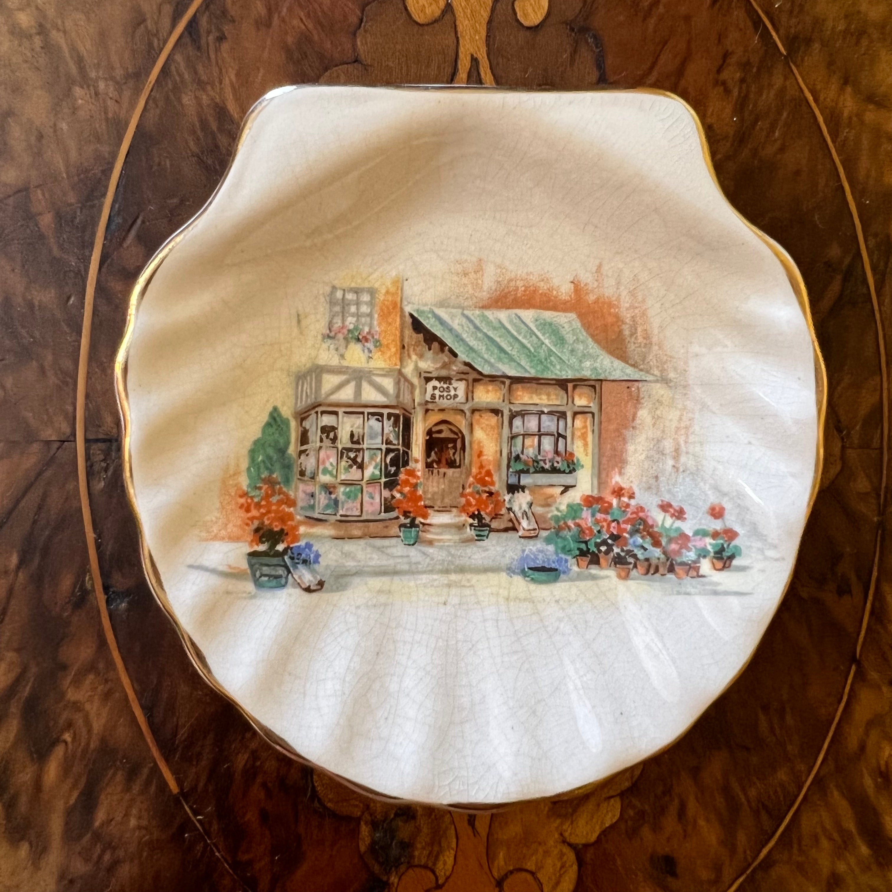 Vintage Lancasters Hanley The Posy Shop Shell Trinket Dish – Antiques Yeah