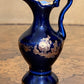 Vintage Limoges France Miniature Navy Gold Jug