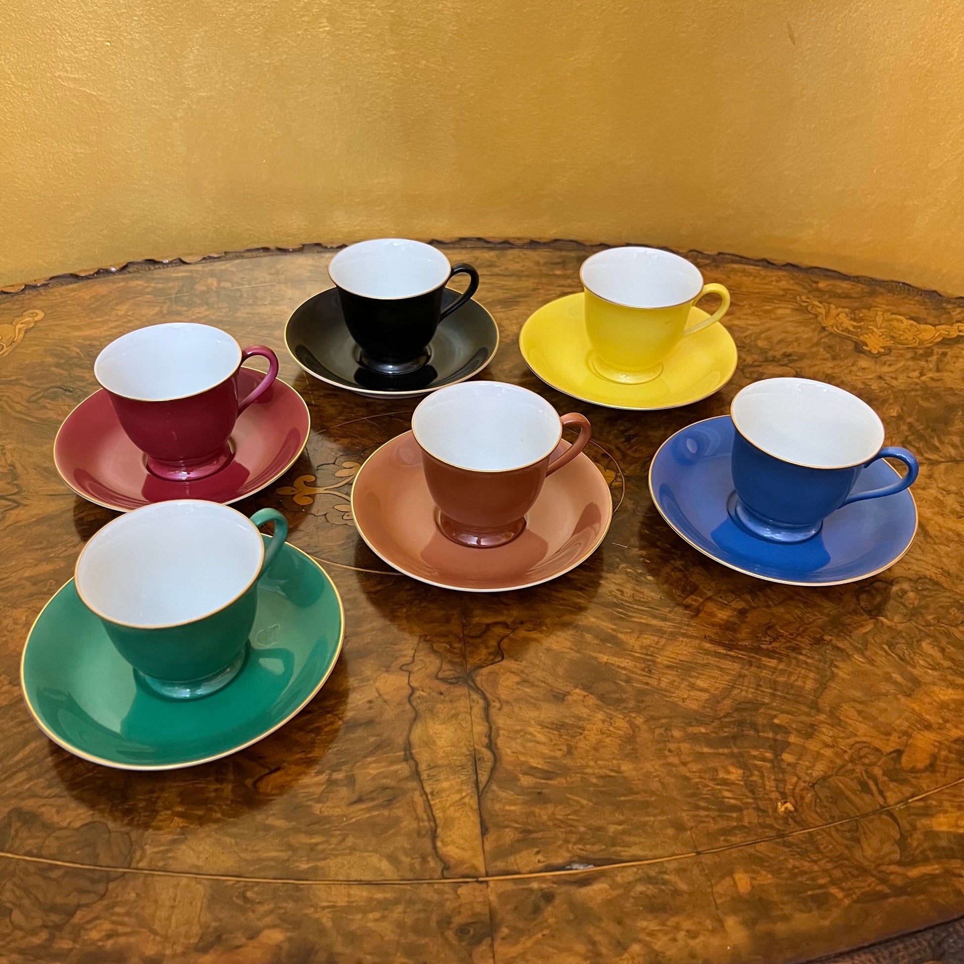 HOT Noritake Tea Set Demitasse Orange Noritake Tea Set 1950s