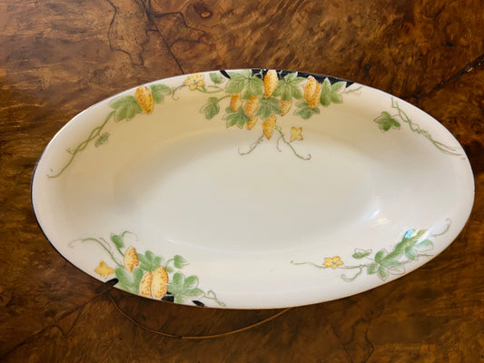 Vintage Noritake Printed Oval Dish