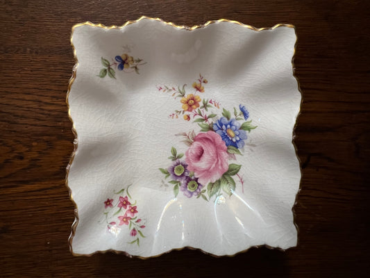 Vintage Old Foley Floral Trinket Dish