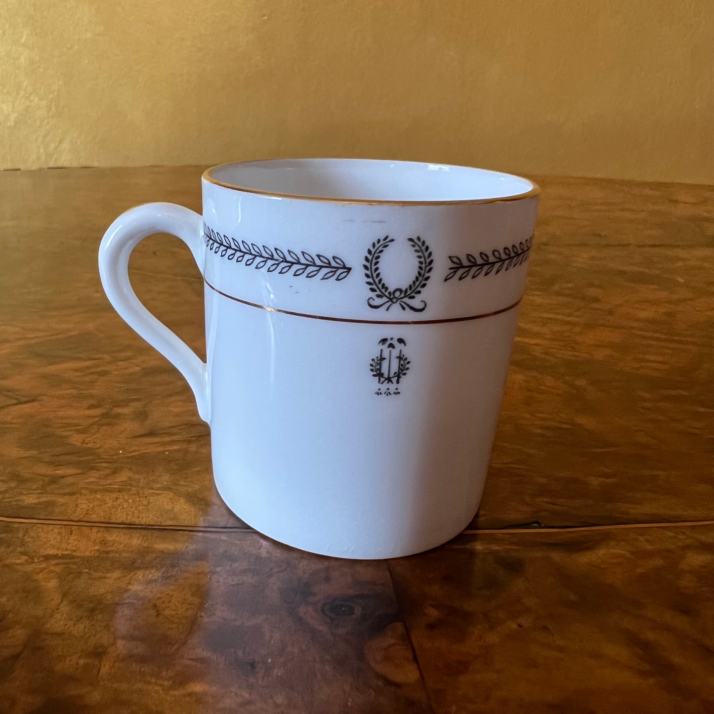 Vintage Paragon Black & White Print Coffee Cup 