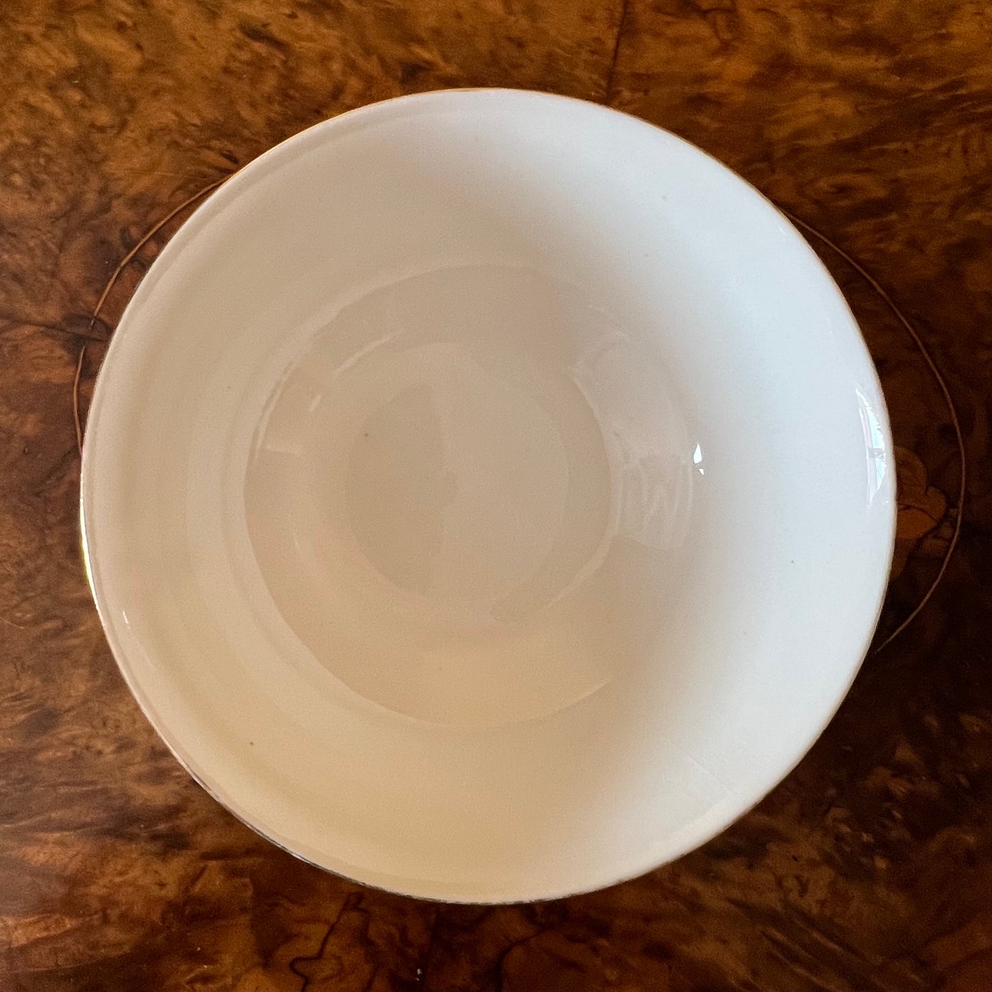 Vintage Paragon Black & White Print Sugar Bowl Set