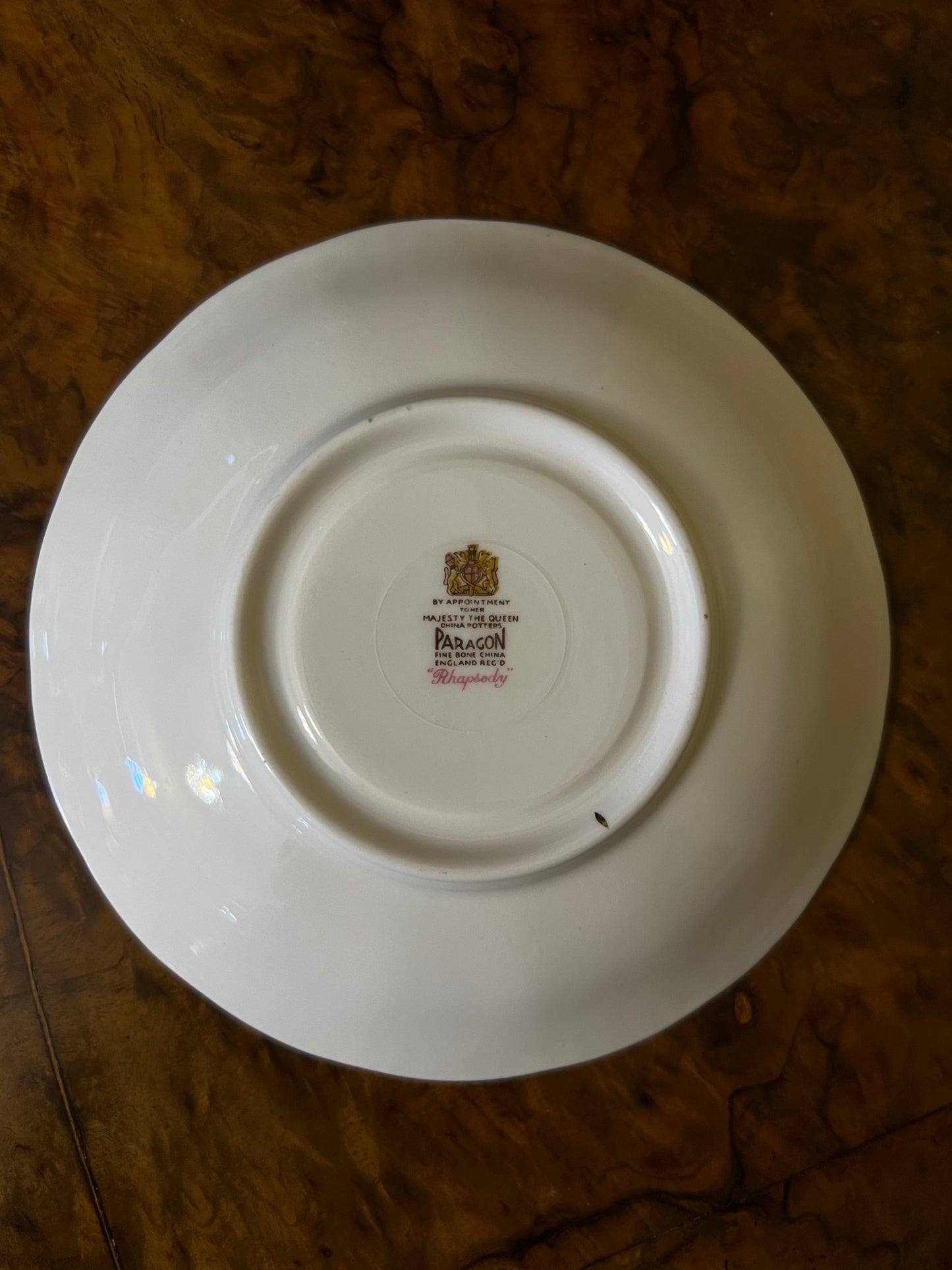 Vintage Paragon Rhapsody Saucer Plate