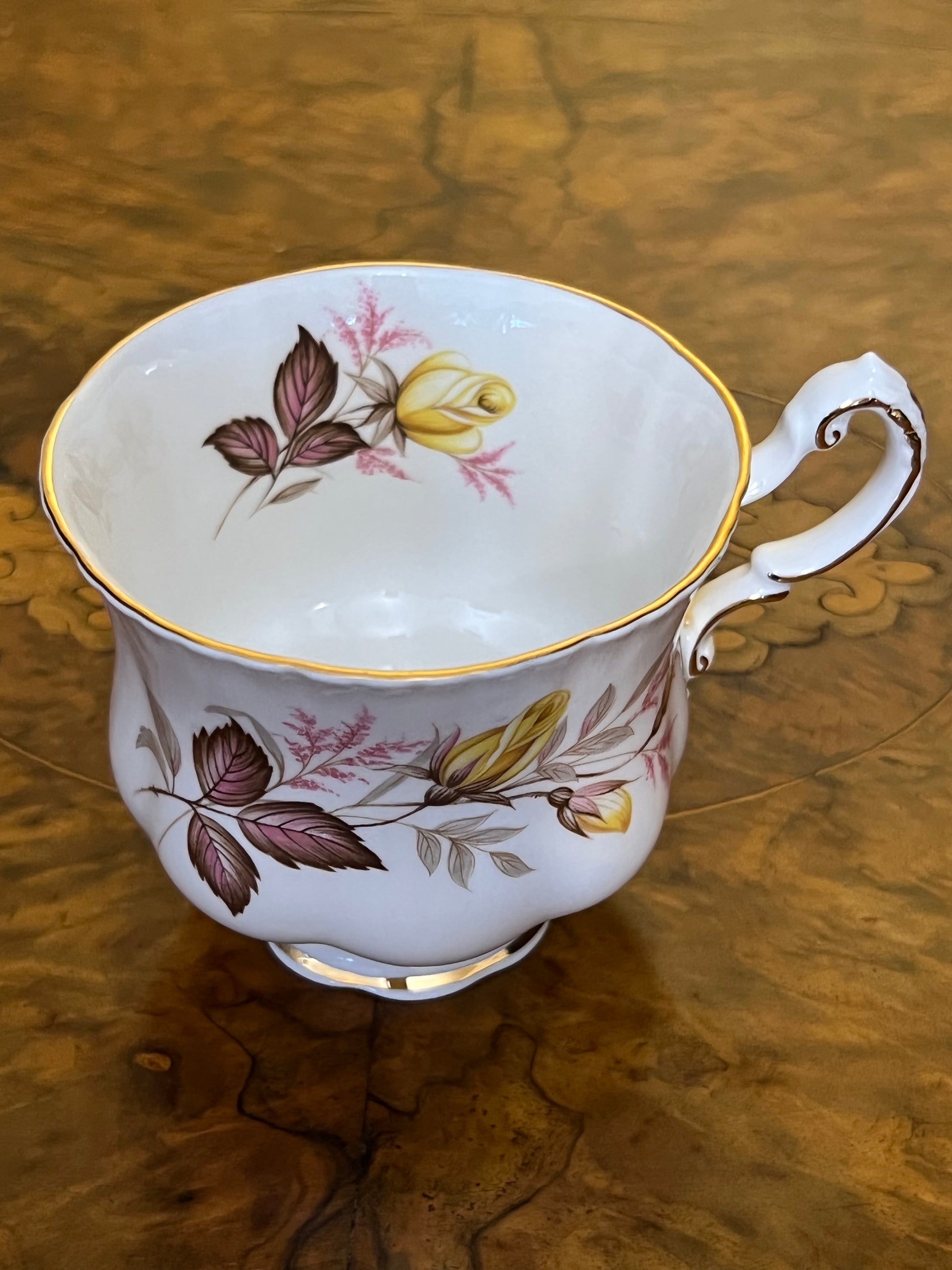 Vintage Paragon Rhapsody Tea Cup & Saucer 