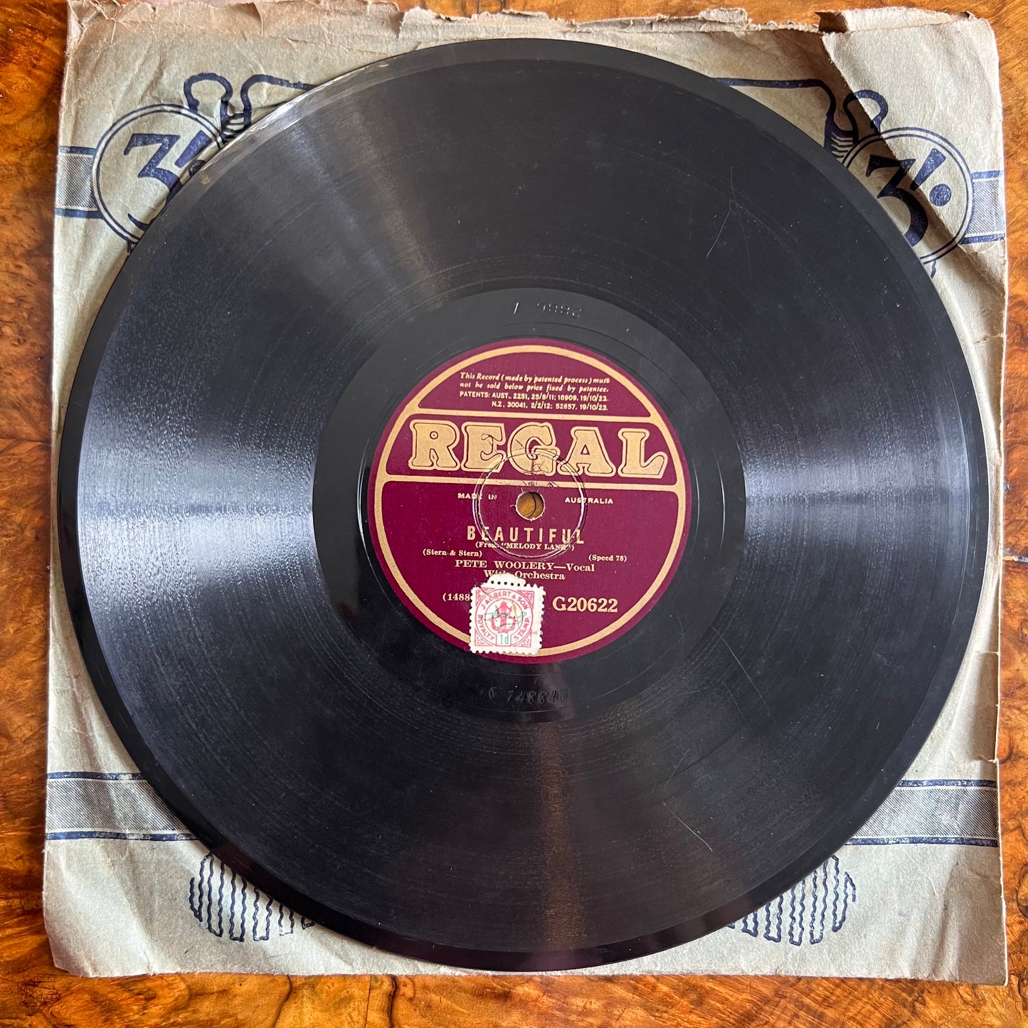 Vintage Pete Woolery Beautiful/ James Melton Love Is A Dreamer Record 