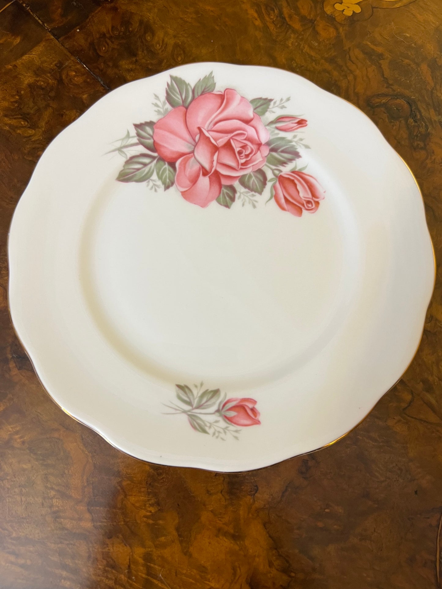 Vintage Queen Anne Rose Side Plate 