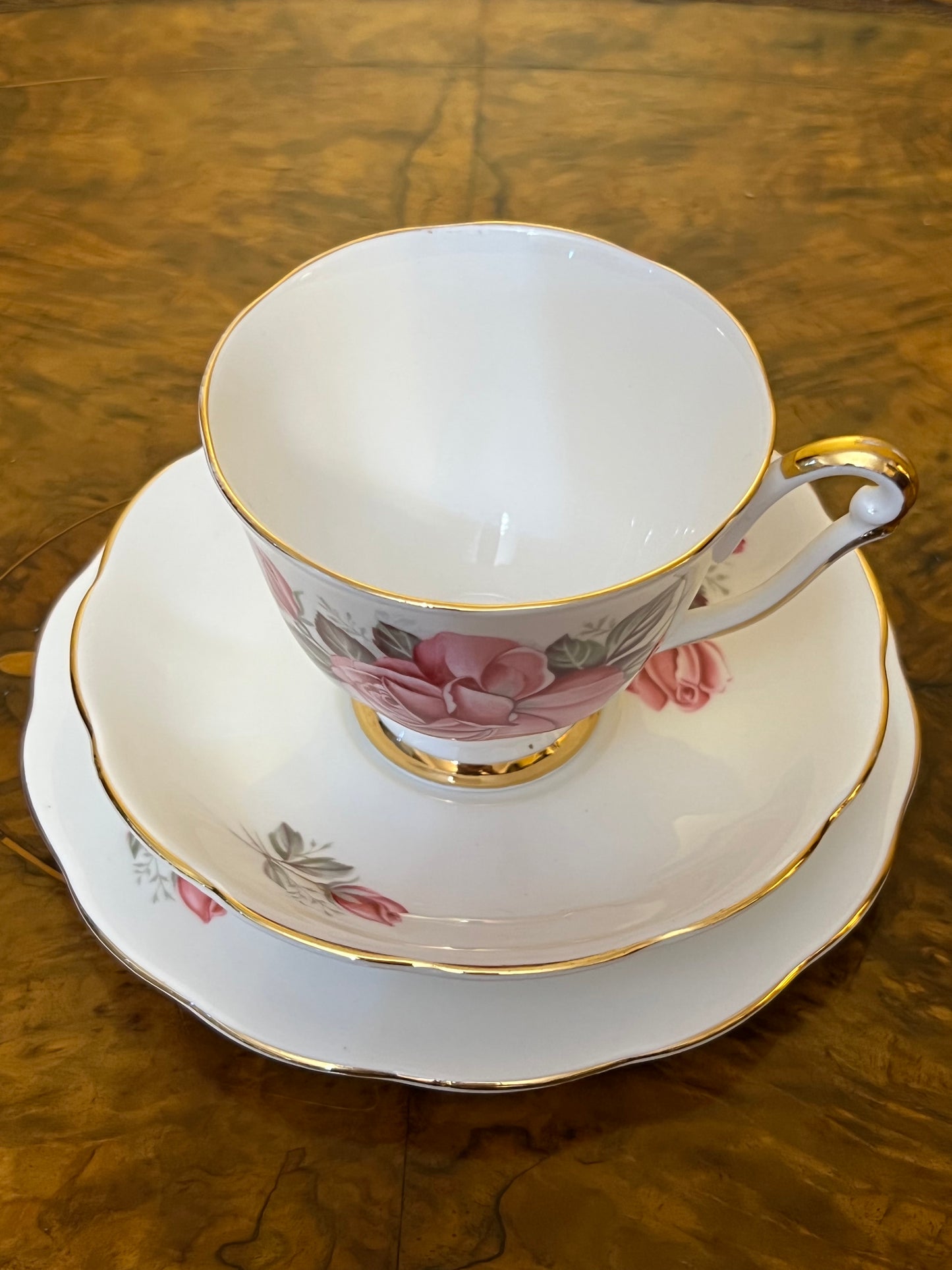 Vintage Queen Anne Rose Tea Cup 