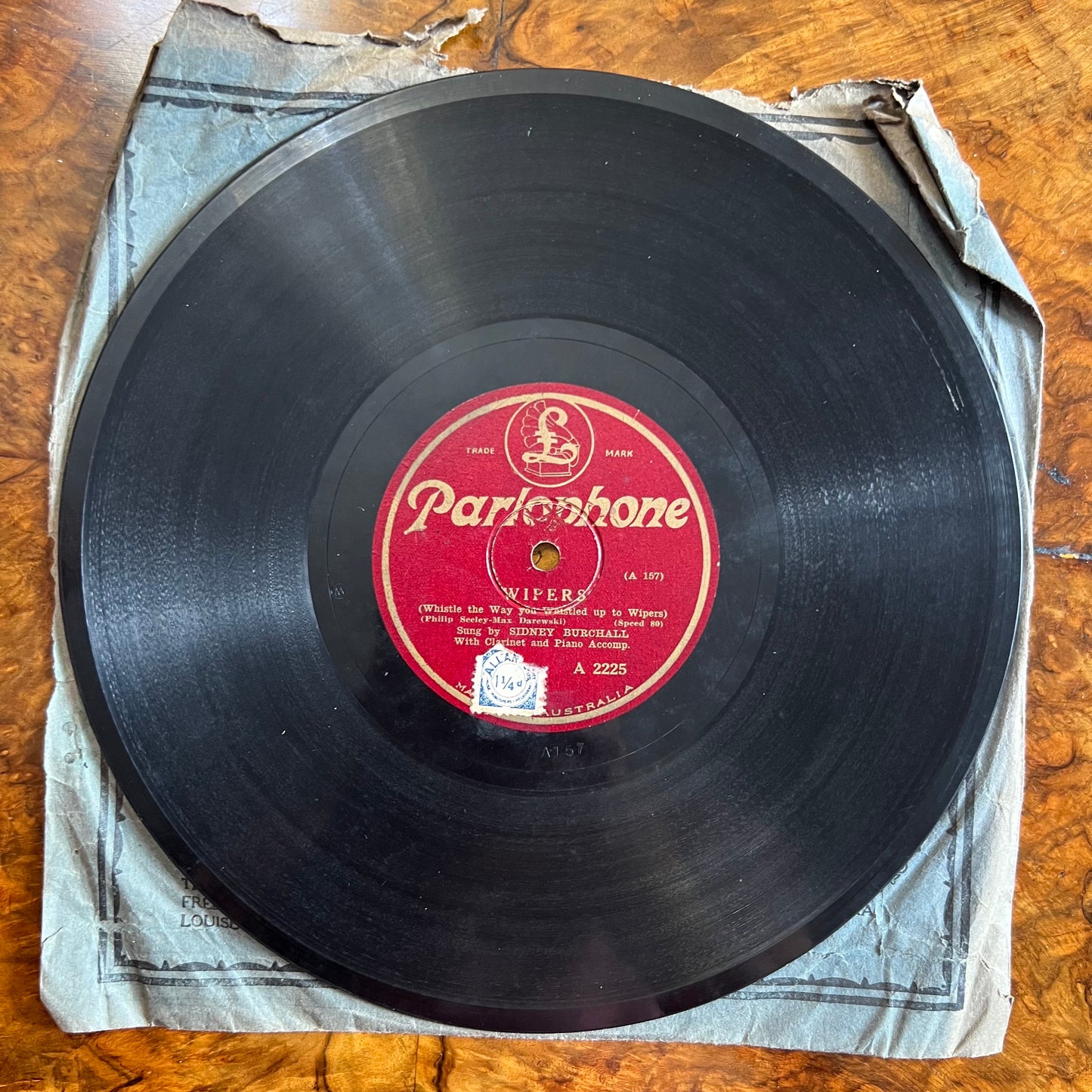 Vintage Robert Howe A Sergeant Of The Line/ Sidney Birchall Wipers Record