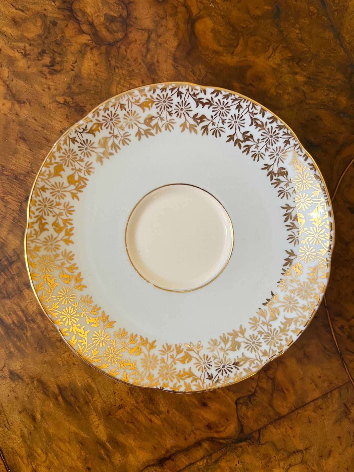 Vintage Royal Adderley Gold Floral Demitasse Coffee Cup 