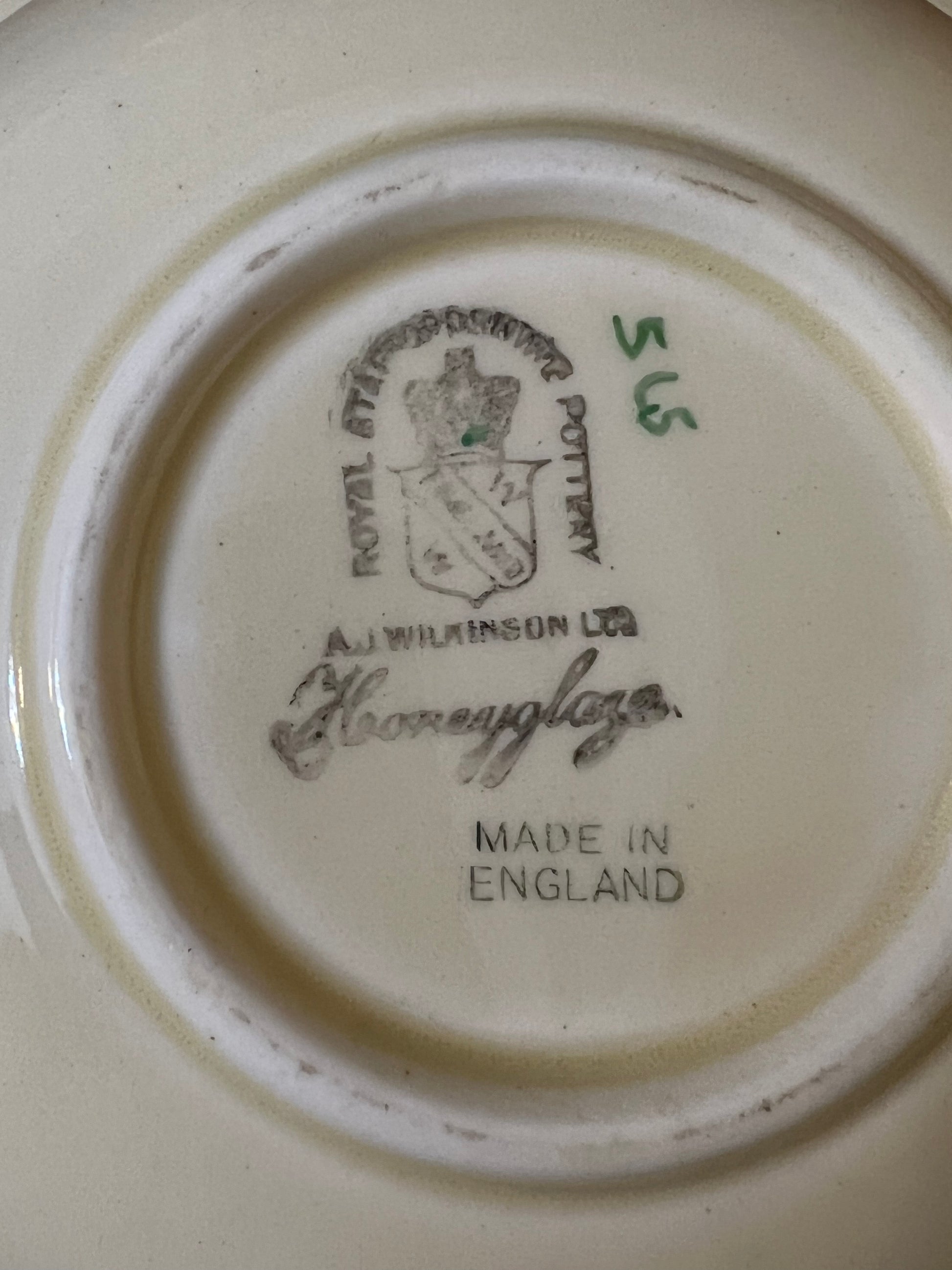 Vintage Royal Staffordshire A J Wilkonson Honeyglaze Serving Bowl 