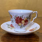 Vintage Royal Vale Crimson Rose Tea Cup & Saucer
