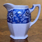 Vintage Sadler Blue Floral Milk Jug