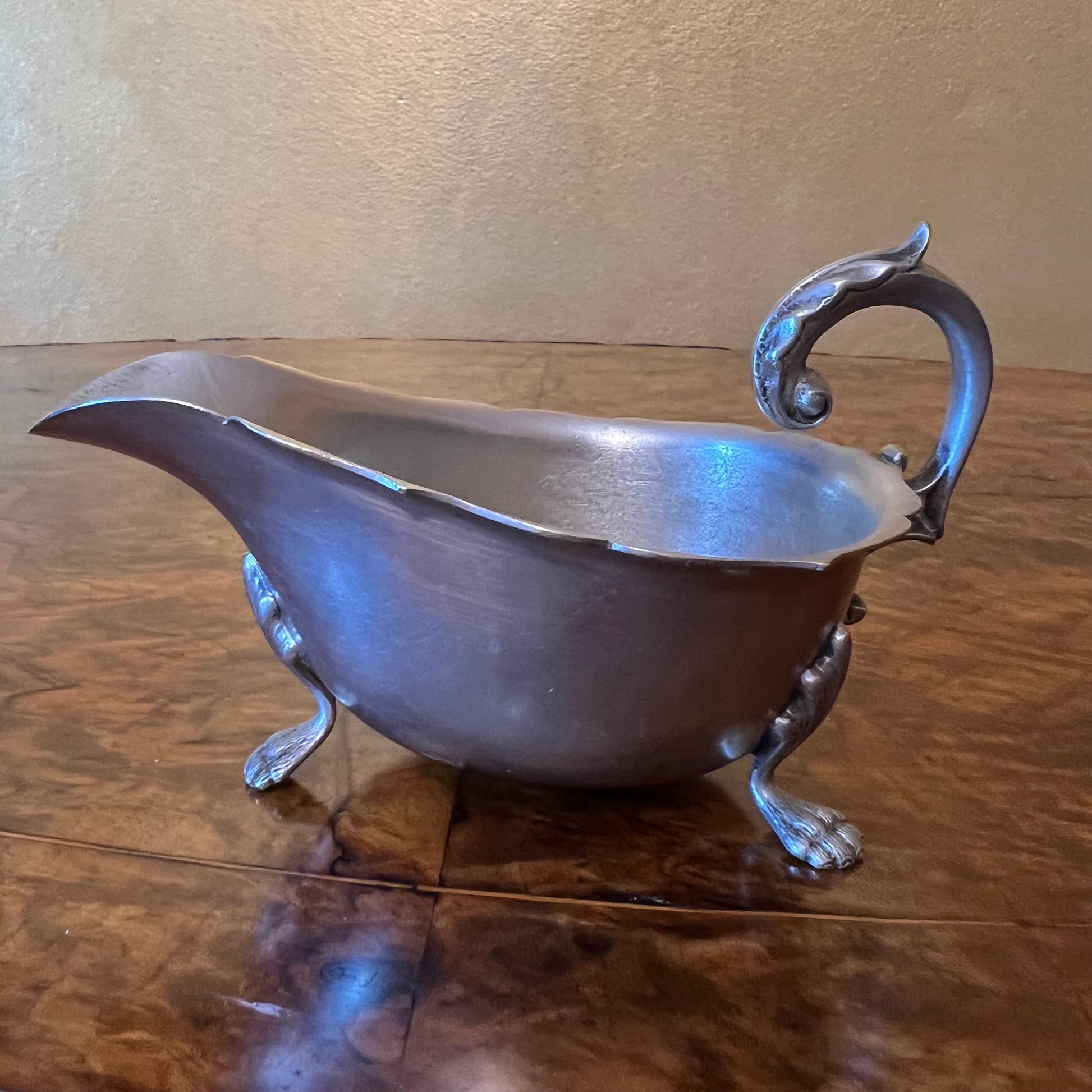 Vintage Silver Plated Gravy Boat 