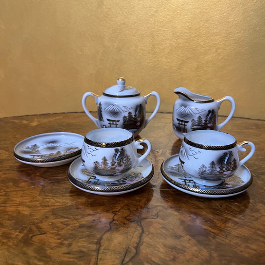 Vintage Soko Satsuma Porcelain Tea Set