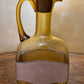 Vintage Spanish Jug With Leather Band 