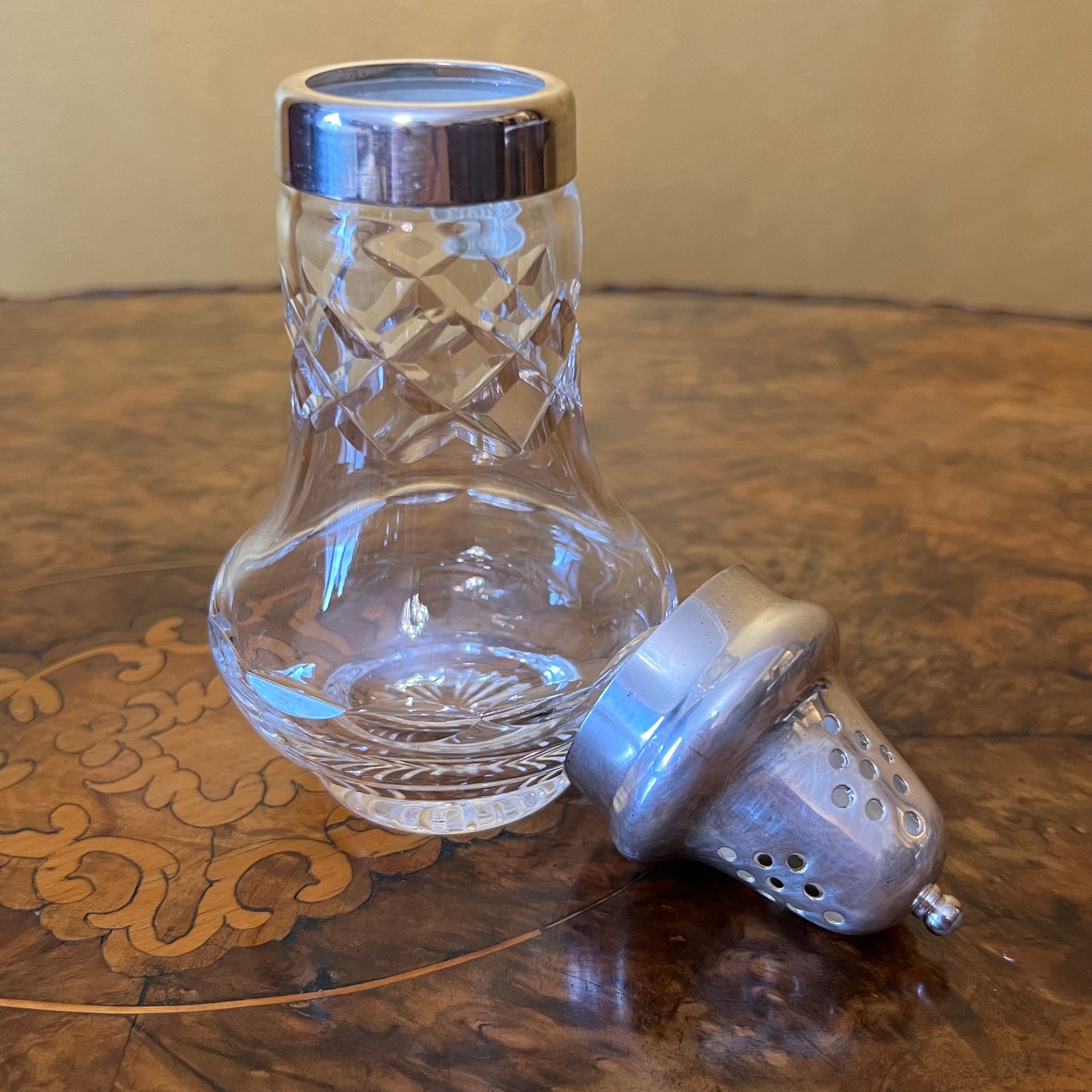 Vintage Stuart Crystal Sugar Shaker