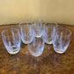 Vintage Stuart Crystal Woodchester Fern Pattern Six Glass Tumblers