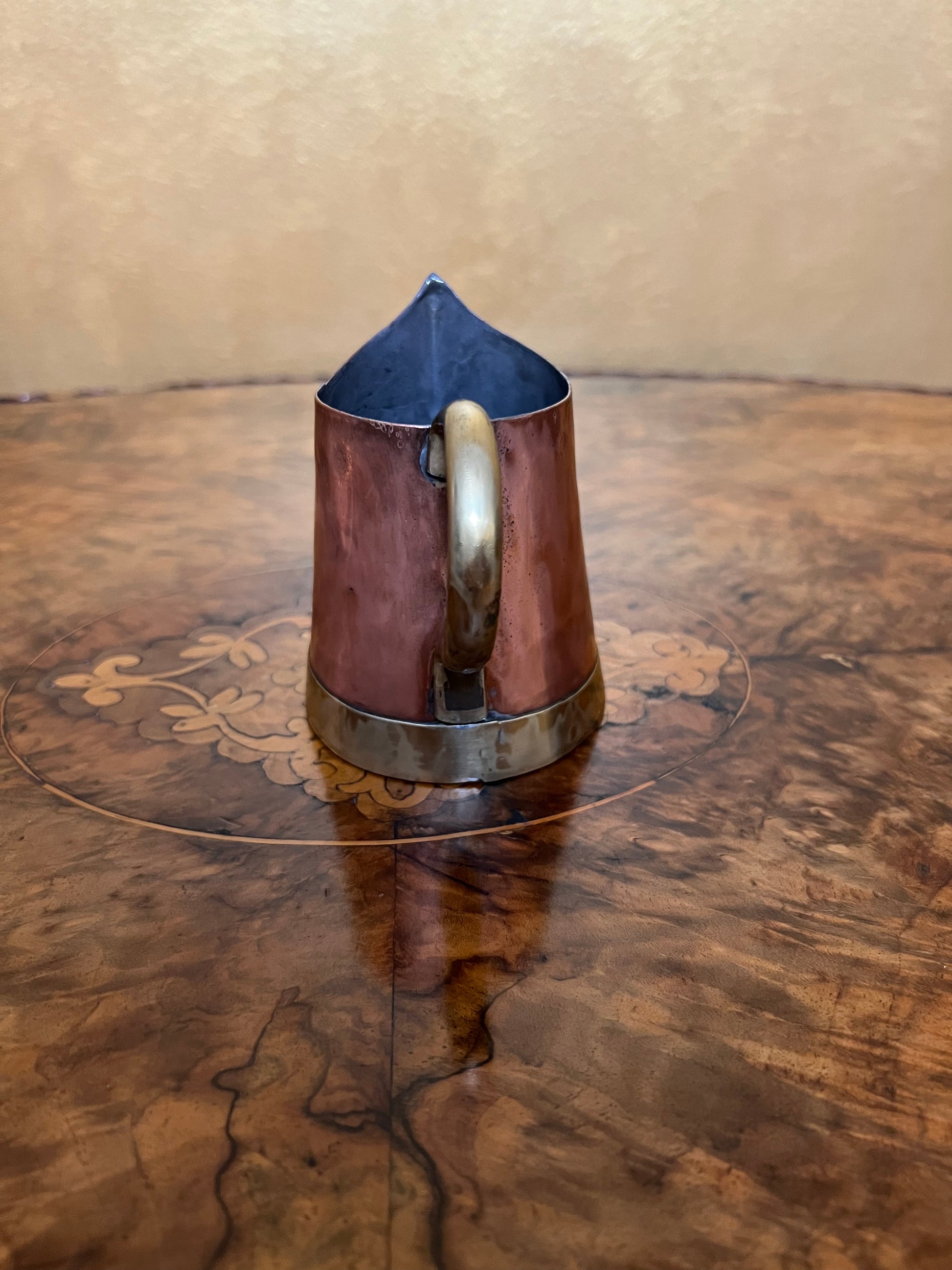 Vintage Vebelux Copper & Hammered Brass Jug 