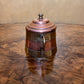 Vintage Vebelux Copper & Hammered Brass Sugar Bowl