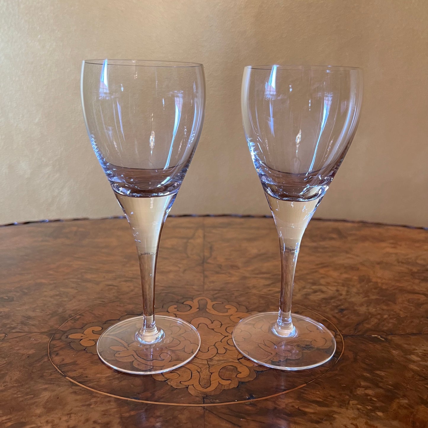 Vintage Wine Glasses Pair