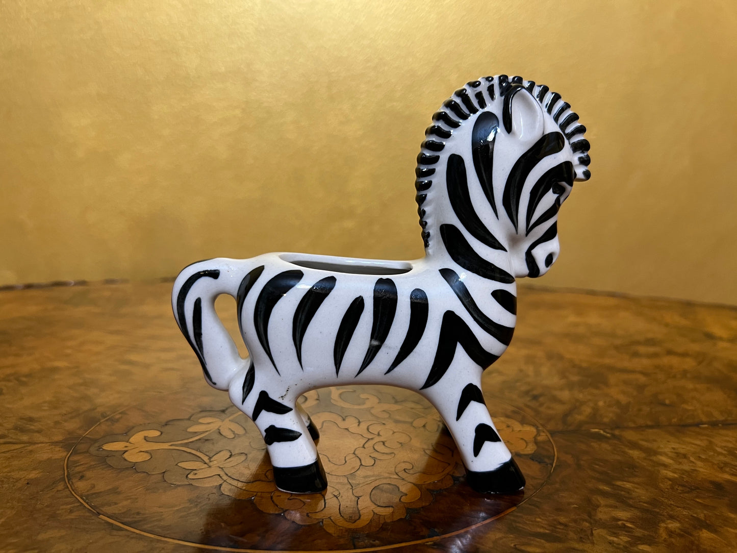 Vintage Zebra Figurine 