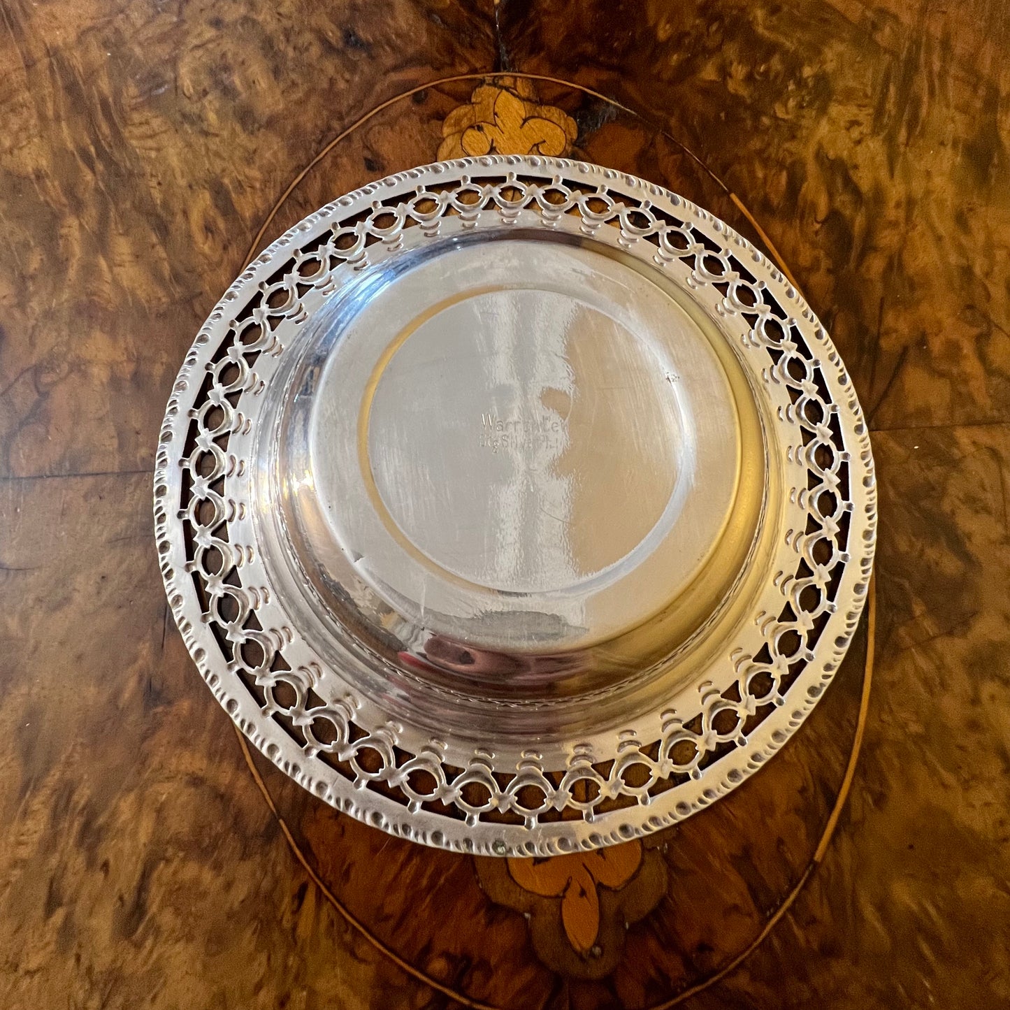 Warrantea Stg Silver Plated Dish