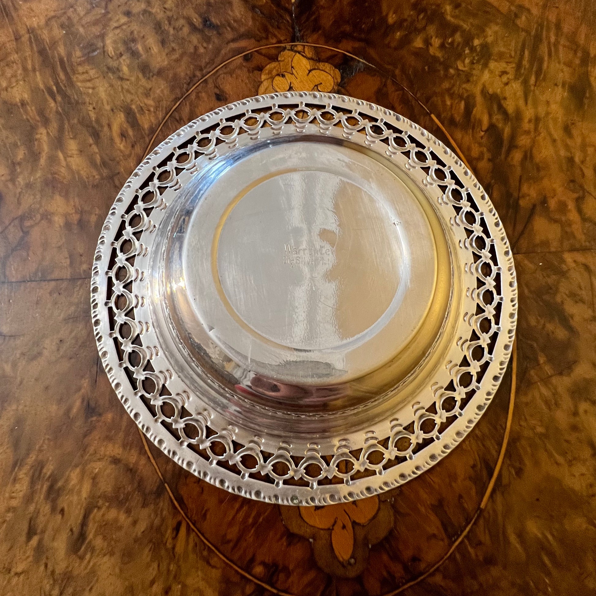 Warrantea Stg Silver Plated Dish