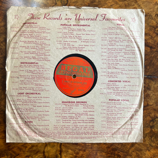 Wilf Carter We'll Meet Again In Peaceful Valley/ It Makes No Difference Now Record