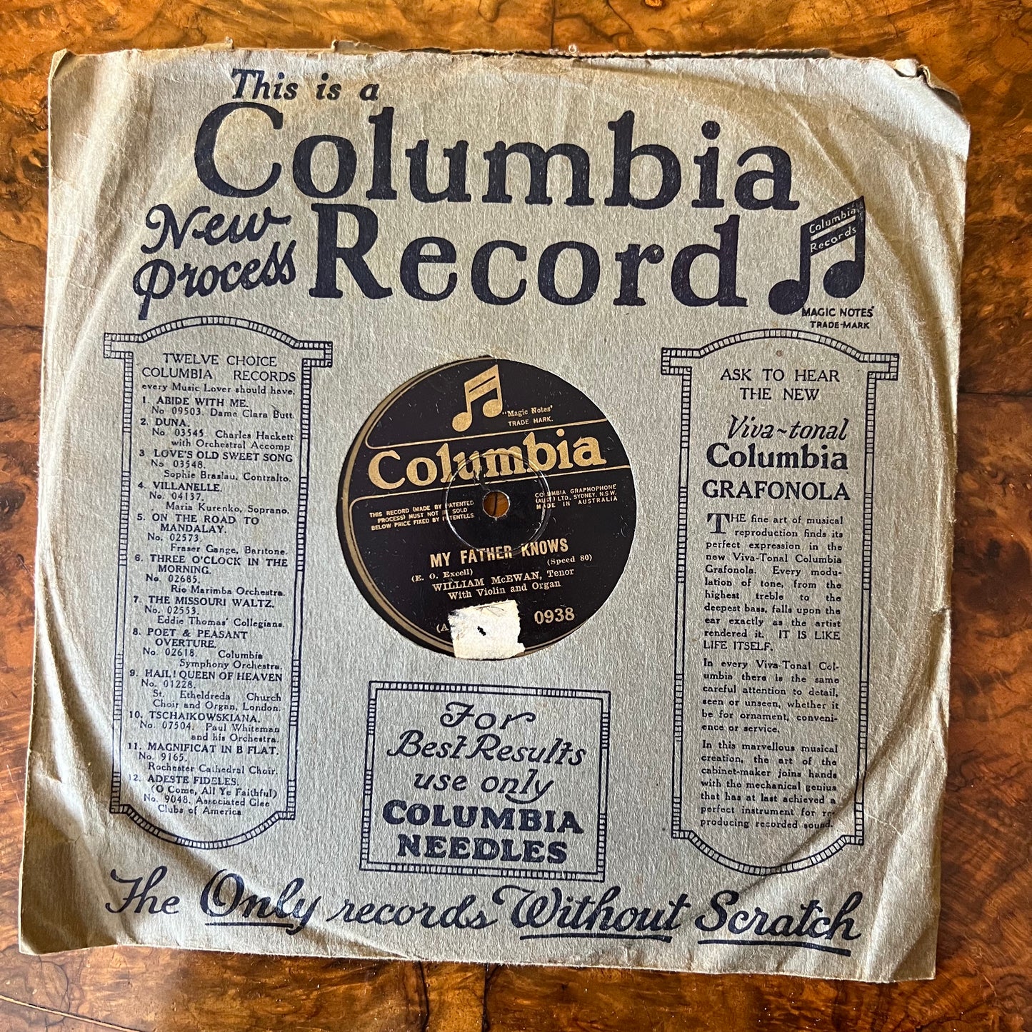 William McEwan My Father Knows/ My Mother's Prayer Record