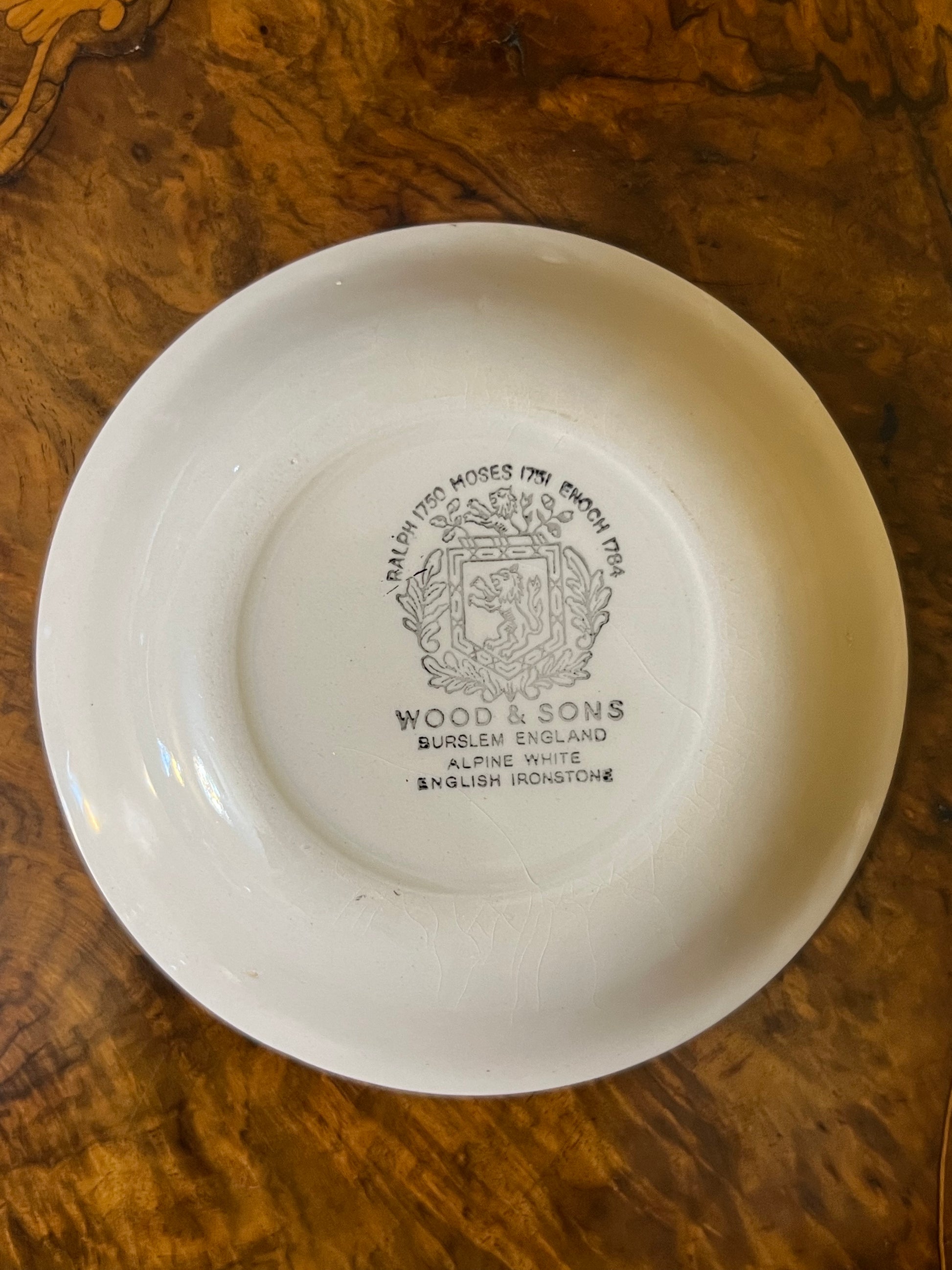 Wood & Sons English Ironstone Pink Floral Dish