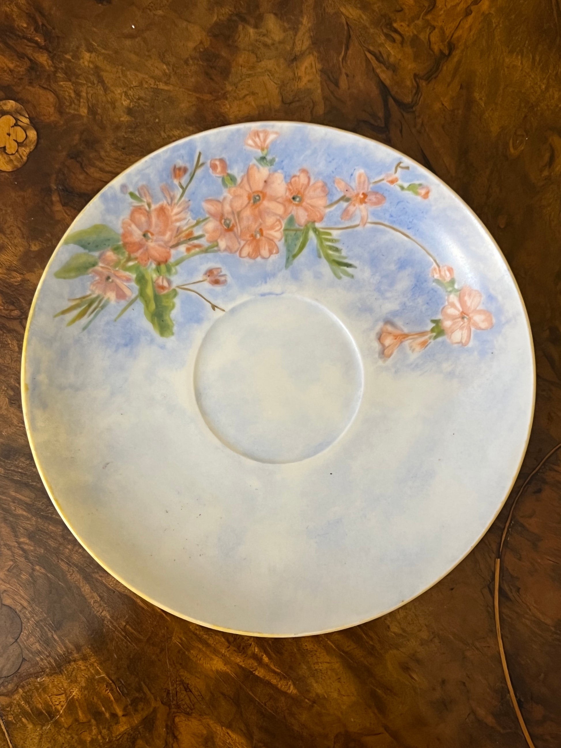 Yellow Floral Saucer 