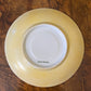 Yellow Floral Saucer Plate